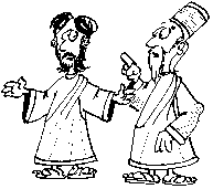 Jesus und Nikodemus diskutieren