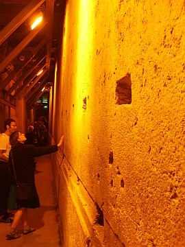 Tempel-Mauertunnel Jerusalems